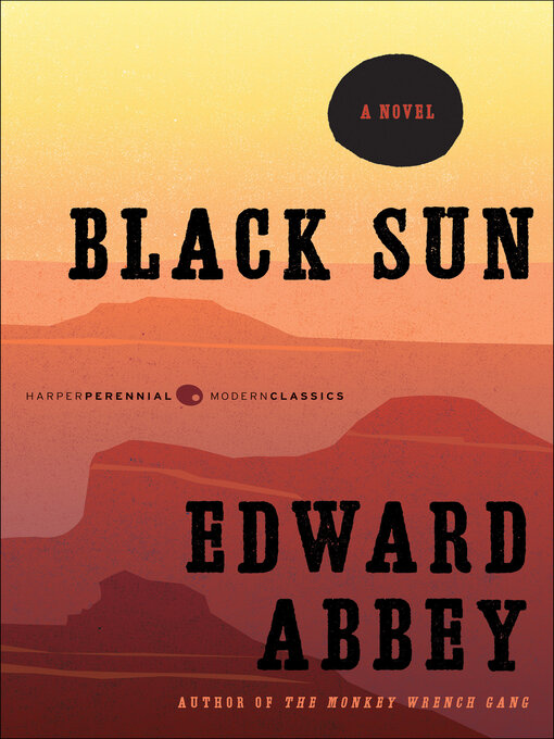 Title details for Black Sun by Edward Abbey - Wait list